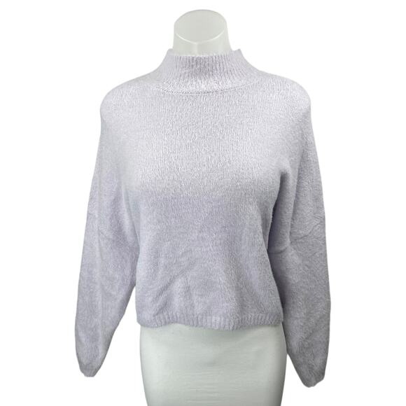 Sincerely Jules Purple Lilac Long Sleeve Dolman Turtleneck Sweater Top Size S - Picture 1 of 4